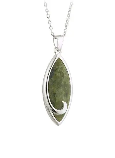 Connemara Marble Ellipse Pendant